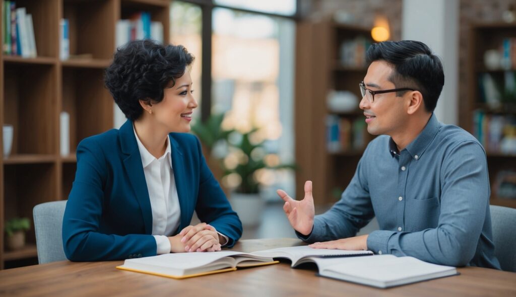 El minuto uno de las entrevistas padres-tutor