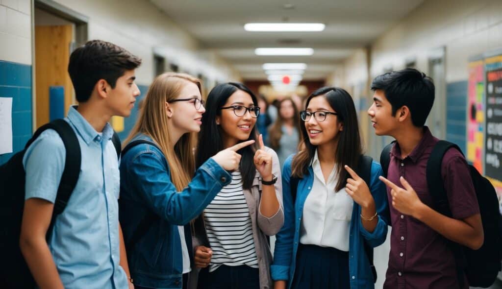 rumores entre compañeros de clase