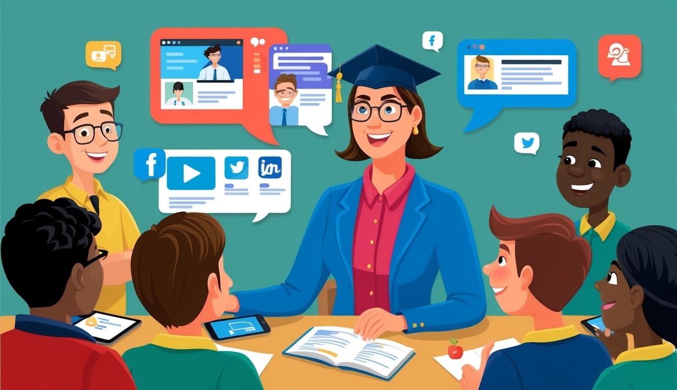 alumnos potenciales a través de redes sociales